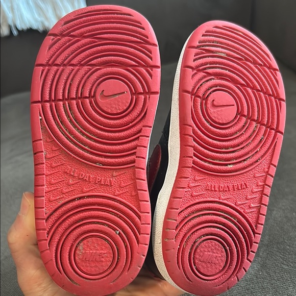 Nike Red and Black Velcro Sneakers - Picture 5 of 5